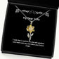 wife for wife i wish that i could be the one who gladdens your heart special wife sunflower pendant necklace jewelry from husband