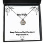 perfect wife keep calm and let the agent wife handle it wife crown pendant necklace from husband