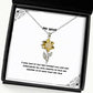 cute wife i wish that at this very moment our love was surrounding you with warmth as wife sunflower pendant necklace from husband