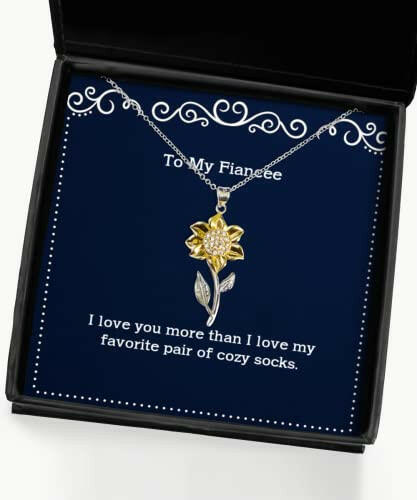 fiancee gifts for i love you more than i love my favorite pair of brilliant fiancee sunflower pendant necklace jewelry from gifts from nature gifts from the heart gifts from loved ones