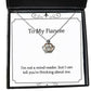 cute fiancee crown pendant necklace im not a mind reader but i can tell youre thinking about present from engagement wedding bridal party groom bride