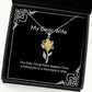 the only thing more badass than a hairstylist is a sunflower pendant necklace wife present from husband beautiful jewelry for wife