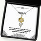 you are the one who makes me feel safe each night as we go to bed together so sunflower pendant necklace wife jewelry love for wife