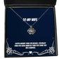 epic wife youre braver than you believe stronger than you seem smarter than you think wife crown pendant necklace from husband