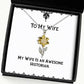 reusable wife gifts my wife is an awesome historian sarcasm holiday sunflower pendant necklace from