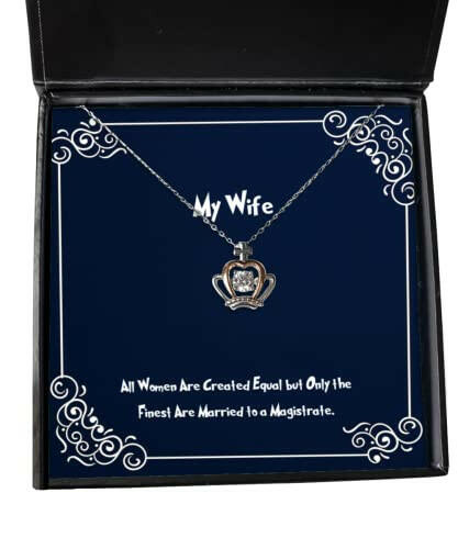 unique idea wife all women are created equal but only the finest are inspirational holiday crown pendant necklace for wife