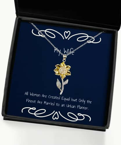 cute wife all women are created equal but only the finest are married to inspire sunflower pendant necklace for wife from husband