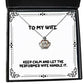 new wife crown pendant necklace keep calm and let the performer wife handle it present for wife cheap from husband