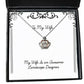 best wife gifts my wife is an awesome landscape designer holiday crown pendant necklace for wife