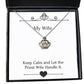 cheap wife gifts keep calm and let the priest wife handle it unique holiday crown pendant necklace gifts for wife