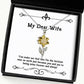 gag wife you make me feel like im the luckiest man on earth just because you cute christmas sunflower pendant necklace from wife