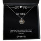 i wish that you would look into my eyes and see your future our future crown pendant necklace wife jewelry for wife