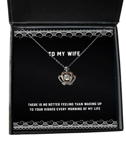 unique idea wife crown pendant necklace there is no better feeling than waking up for wife present from husband jewelry for wife