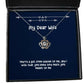 new wife crown pendant necklace youre a from heaven to me and i wish that you present for wife inappropriate from husband