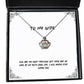funny wife crown pendant necklace you are my most precious ever and as long as we both shall joke for wife christmas