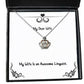 fun wife my wife is an awesome linguist holiday crown pendant necklace for wife