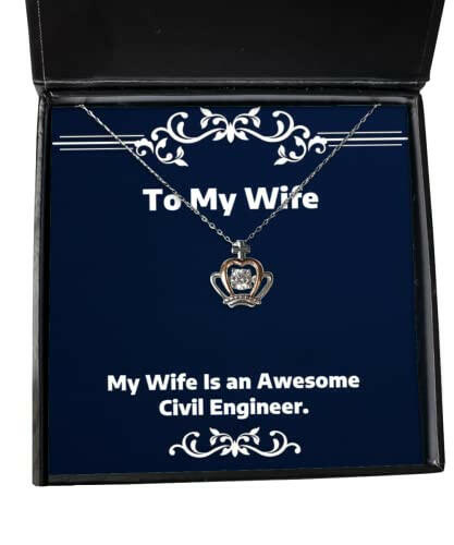 love wife gifts my wife is an awesome civil engineer nice holiday crown pendant necklace from gold crown pendant necklace silver crown pendant necklace diamond crown pendant necklace queens