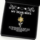 sarcasm wife gifts my precious wife my heart is so full of happiness best holiday sunflower pendant necklace from wife wife birthday gift wife birthday present gift for wife on birthday best
