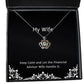 keep calm and let the financial advisor wife handle it crown pendant necklace wife present from husband unique idea jewelry for wife
