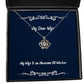 my wife is an awesome oil worker wife crown pendant necklace reusable wife jewelry for