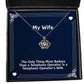perfect wife the only thing more badass than a telephone operator is a telephone operators holiday crown pendant necklace for wife