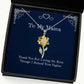 thank you for loving me even though i ruined your vagina mama sunflower pendant necklace love mama gifts for mom