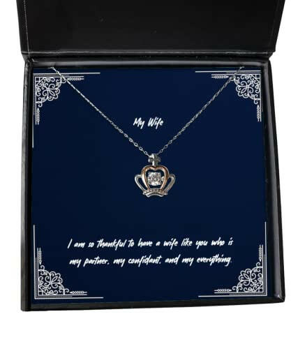 best wife gifts i am so thankful to have a wife like you who is my perfect birthday crown pendant necklace from wife wedding bands engagement rings bridesmaids jewelry mothers day jewelry