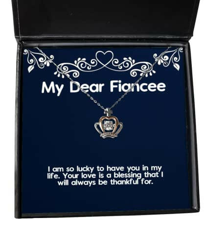 fun fiancee gifts i am so lucky to have you in my life your love is a blessing cheap holiday crown pendant necklace from funny crown pendant necklace gift funny crown pendant necklace funny