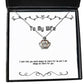 sarcastic wife i wish that you would always be there for me and i will always be fun crown pendant necklace for wife from husband