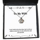 joke wife i cant wait for the day when i get to tell our children about how we met fell holiday crown pendant necklace for wife