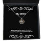 fancy wife being married to you is the most wonderful and experience in my sarcasm crown pendant necklace for wife from husband