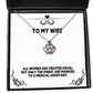 epic wife all women are created equal but only the finest are married to a medical wife crown pendant necklace from husband