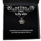 nice wife i wish that our love would always make you smile every day as it has me special holiday crown pendant necklace from wife