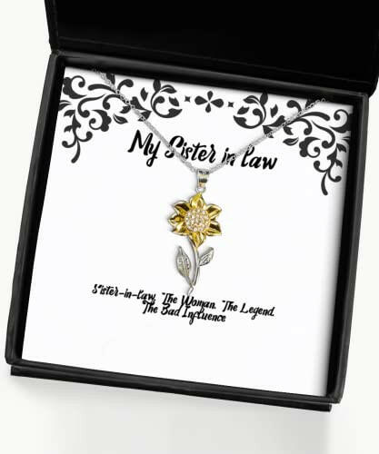 nice sister in law sunflower pendant necklace sister in law the woman the gifts for big sister present from sister for sister in law