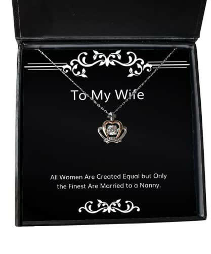best wife gifts all women are created equal but only the finest are epic crown pendant necklace for wife from husband christmas hanukkah kwanzaa new years eve valentines day easter mothers