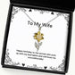 wife gifts for wife happy birthday to the woman who puts up with my love wife sunflower pendant necklace jewelry from husband funny sunflower pendant necklace gift ideas unique sunflower pendant