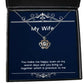 you make me happy even on my worst days and you bring us together which is crown pendant necklace wife jewelry reusable for wife