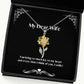 motivational wife gifts you bring so much joy to my heart and every time i think of you i wife sunflower pendant necklace from husband