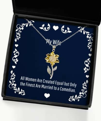 fun wife sunflower pendant necklace all women are created equal but only the finest are cheap gifts for wife husband love marriage anniversary husband and wife