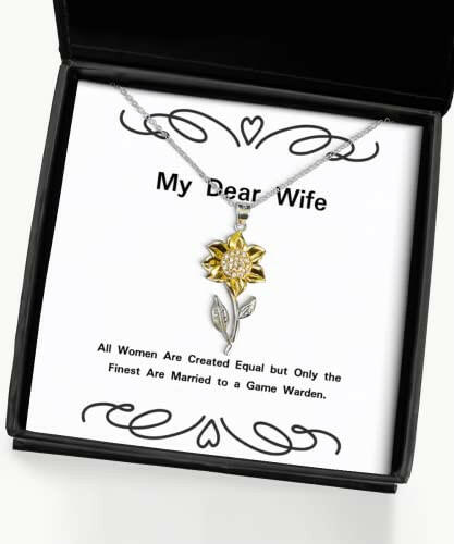 sarcasm wife sunflower pendant necklace all women are created equal but only the finest unique gifts for wife wedding engagement bridesmaid girlfriend fianc significant other