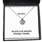 my wife is an awesome personal trainer wife crown pendant necklace best wife jewelry for