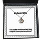 inspirational wife gifts you are the most important thing in my life i love inspirational crown pendant necklace for wife from husband