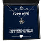 the greatest joy i get in life is making you happy wife crown pendant necklace new wife gifts jewelry for wife funny wife gift for wife funny gift for wife unique gift for wife personalized