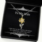 joke wife i wish that our life together will always be a celebration a love valentines day sunflower pendant necklace for wife