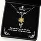 wife for wife my love for you is like the ocean depth and it never inspire wife sunflower pendant necklace jewelry from husband