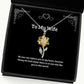 inspirational wife no one can replace you in my heart because honey we both know there wife sunflower pendant necklace from husband