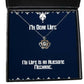 inspirational wife my wife is an awesome mechanic reusable holiday crown pendant necklace for