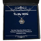 funny wife crown pendant necklace the only thing more badass than a parking lot for wife present from husband jewelry for wife