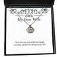 new wife i love the way you make me laugh everyday thanks for being in my life cool crown pendant necklace for wife from husband