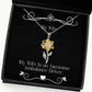 sarcasm wife my wife is an awesome ambulance driver useful sunflower pendant necklace for from husband